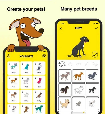 Create Dog Carton Sticker