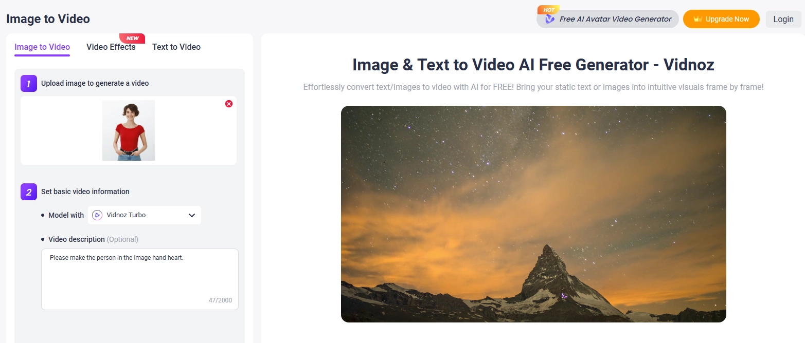 Create Hand Heart GIFs with 1 Single-Person Image 1