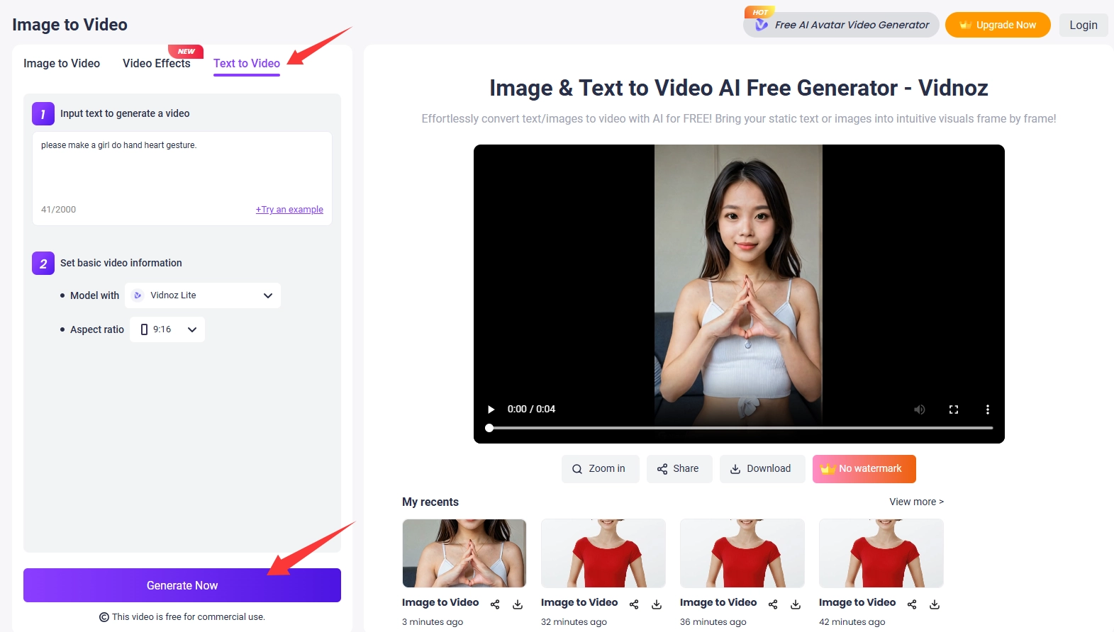 Create Hand Heart GIFs with 1 Single-Person Image 3
