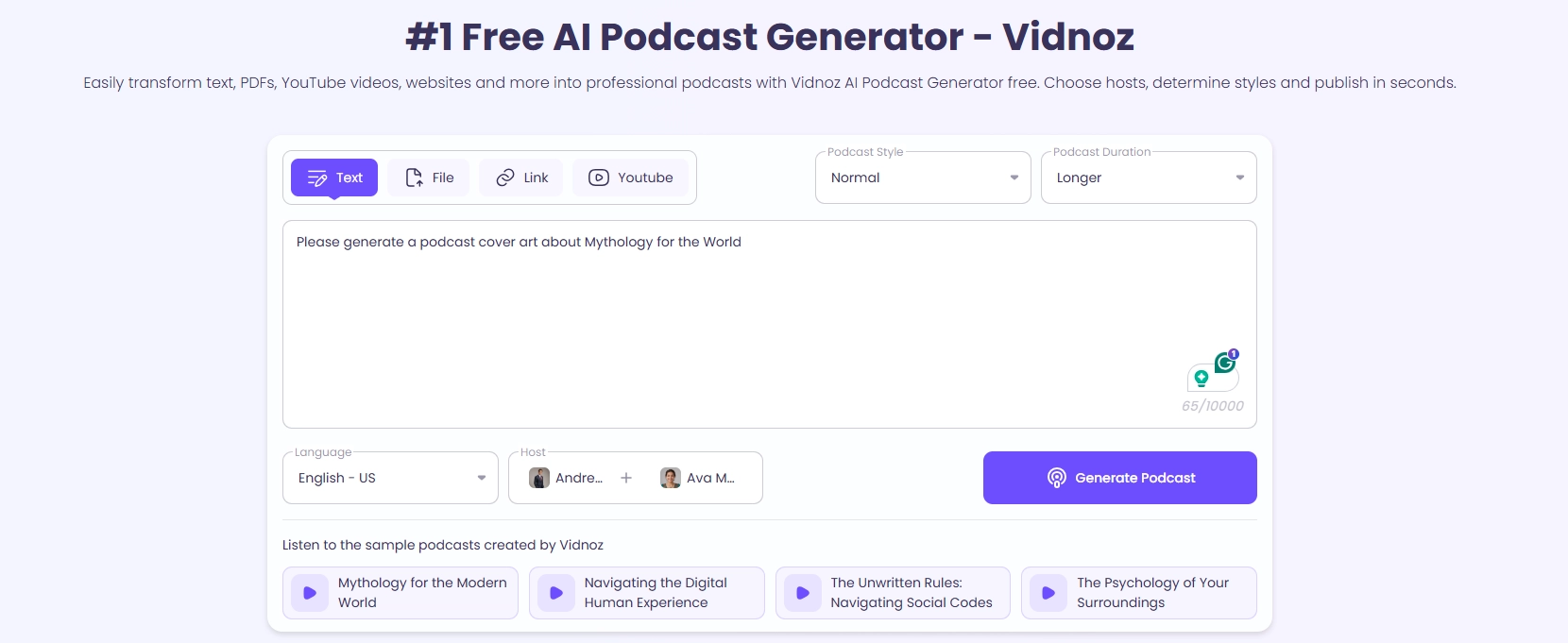 Create Podcast with Cover - Step 2