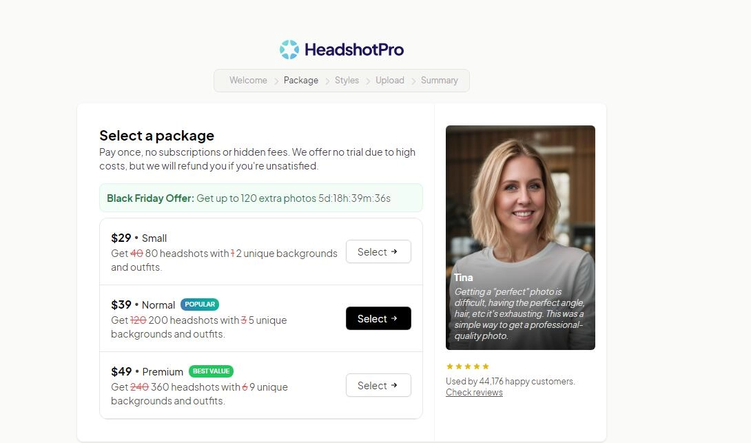 Create Professional Headshot with HeadshotPro