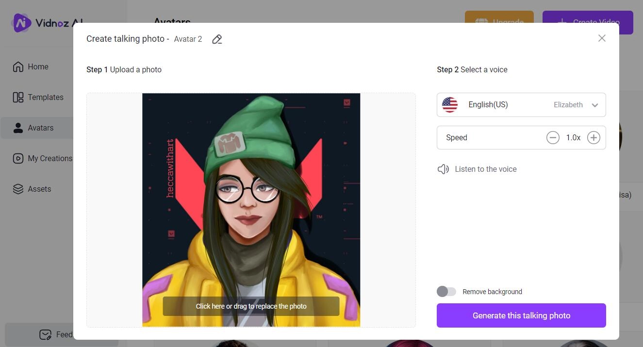 Upload Discord Avatar for Video Generation