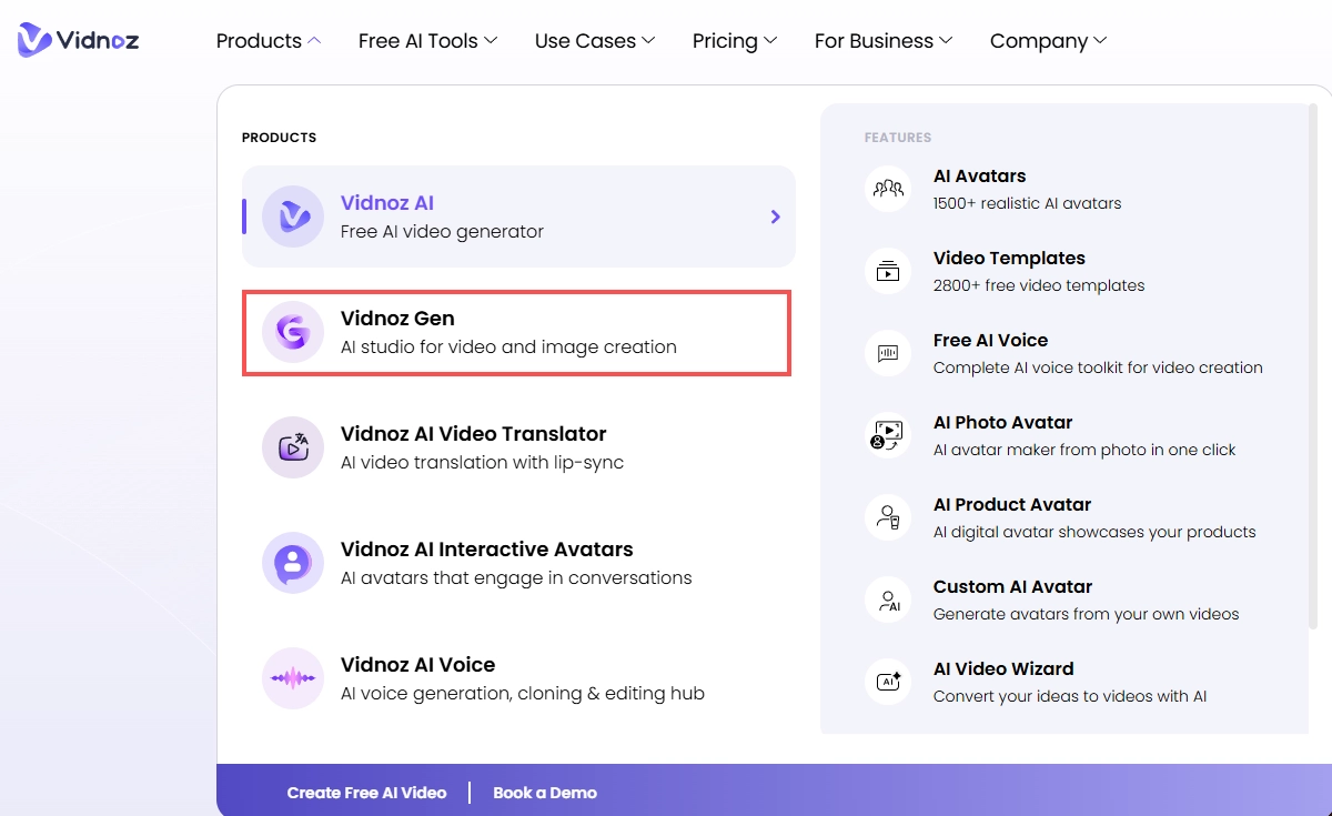 Create Videos with Vidnoz Image to Video - 1