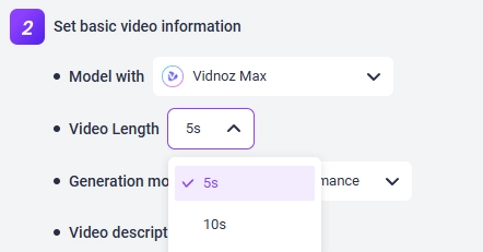 Create Videos with Vidnoz Image to Video - Vidnoz Max