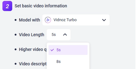 Create Videos with Vidnoz Image to Video - Vidnoz Turbo