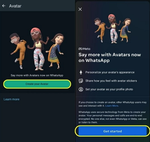 Create WhatsApp Avatar on Android 3