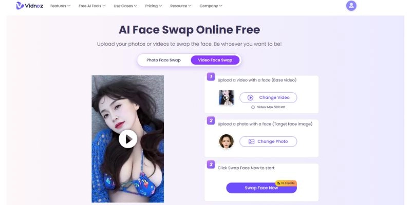 Create Your Own Deepfake Porn Vidnoz Face Swap Result