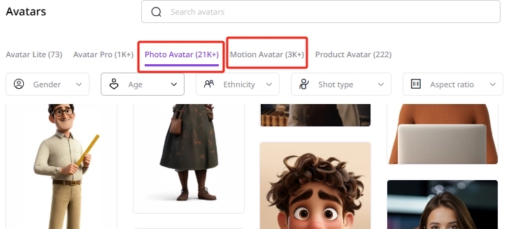 Custom AI Live Portraits on Vidnoz