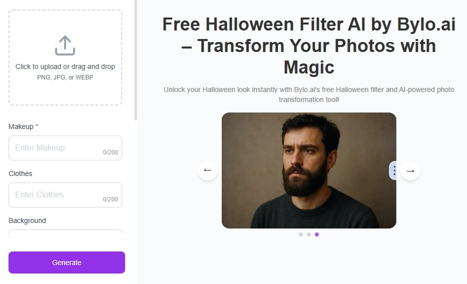 Customizable Halloween Filters for Pictures