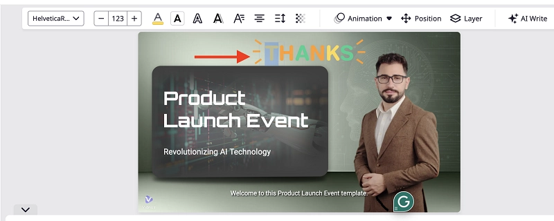 Customize Text for Video