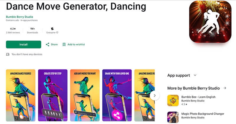 Dance Move Generator Android App