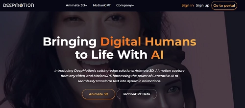 DeepMotion AI Video to 3D Models Creator