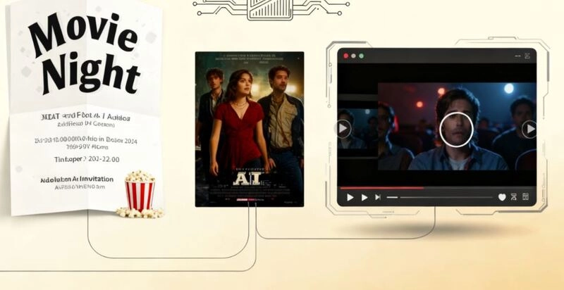 Different Types Movie Night Invitations