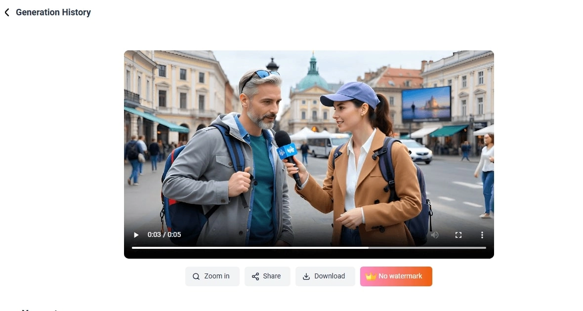 Download AI Street Interview from Text