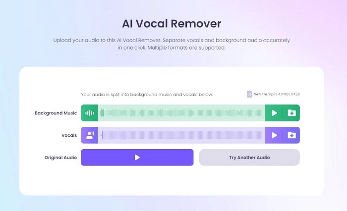 Download Removed Vocal