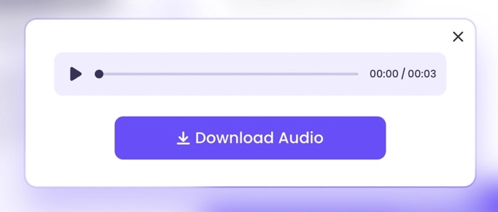 Download Text to Speech Audio