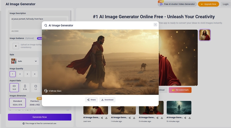 Download the AI Jesus Photo