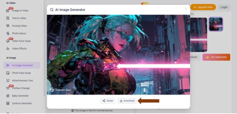 Download the Created Image