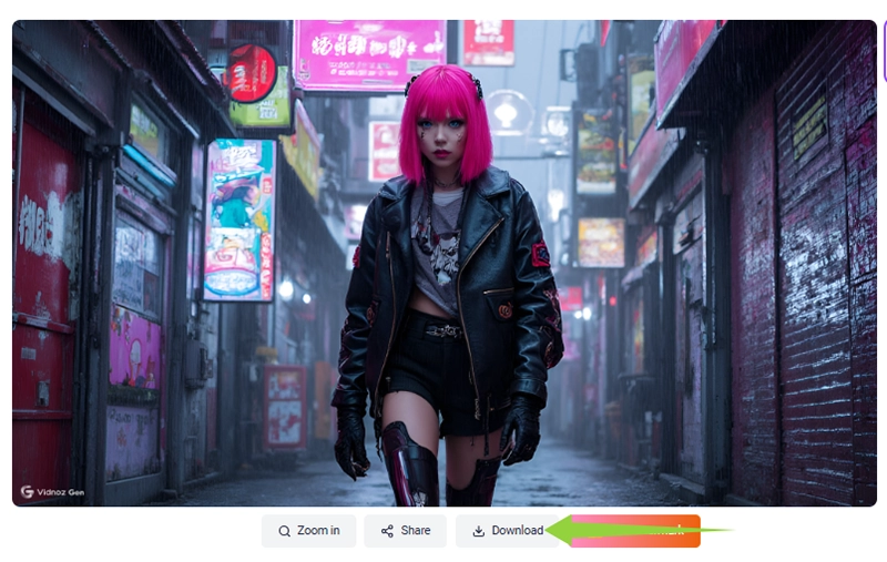 Download the Generated Cyberpunk Avatar