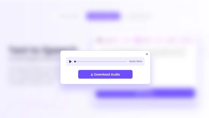 Download the Text to Speech File Generated by Vidnoz AI