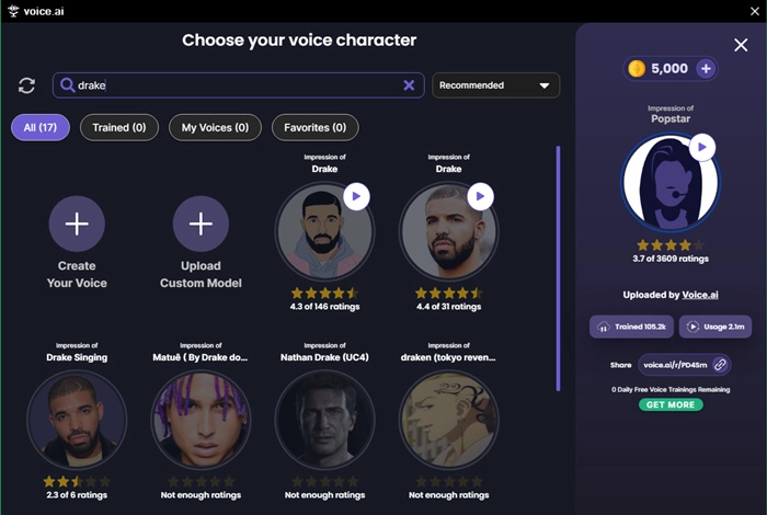 Drake AI Voice Generator Voice AI