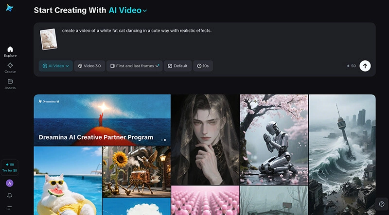 Dreamina AI Input Video Prompt