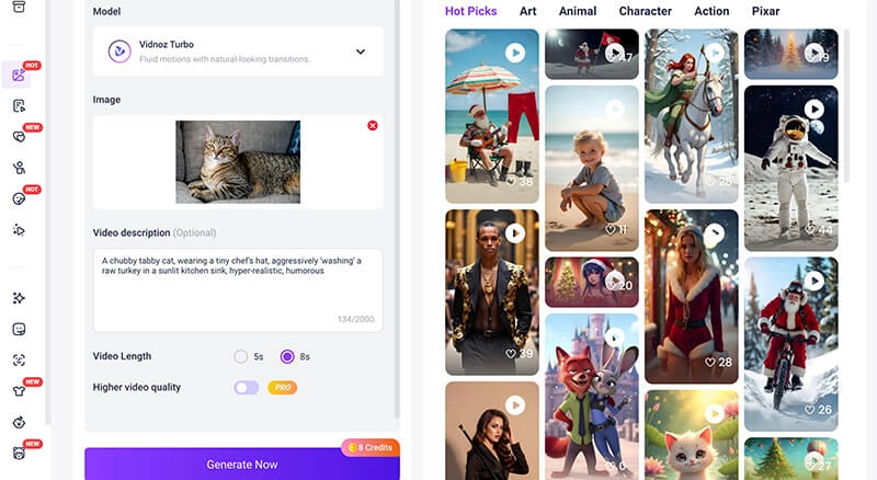 Dreamina AI Vidnoz Image to Video