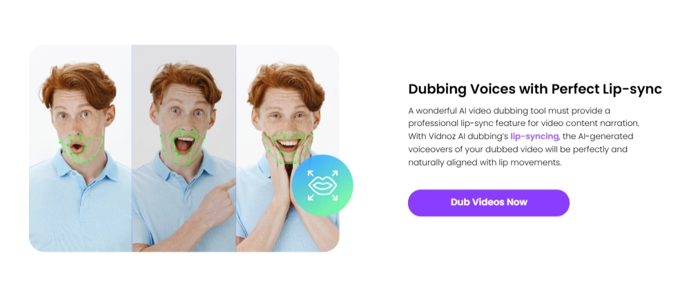 Dub Videos with Natural Mouth Movement Animations