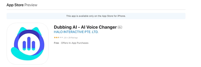 Dubbing AI iOS App