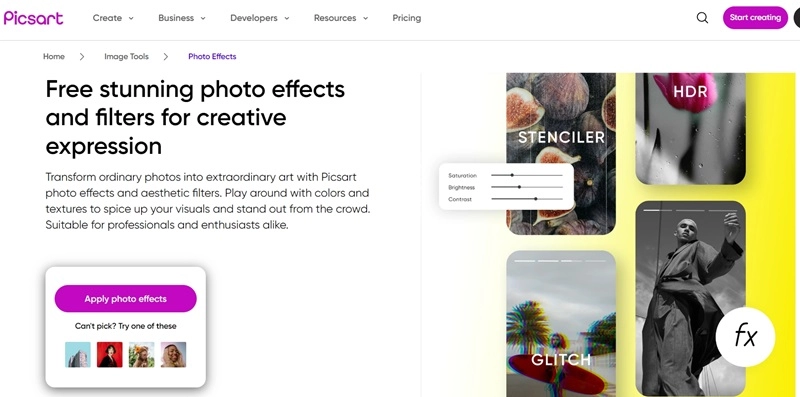 Dynamic Photo Filter Picsart Filters