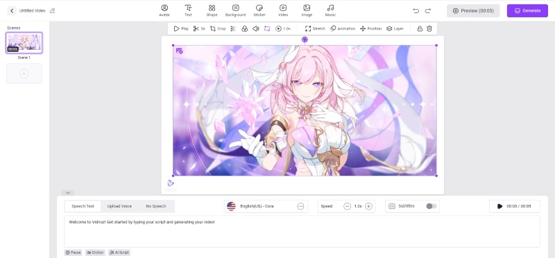 Edit Each Parameters of Your Anime AI Art Video