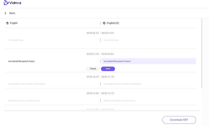 Edit the Text Subtitle