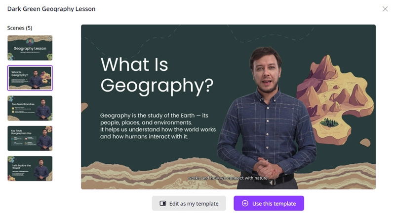 Educational Video Template Offered by Vidnoz