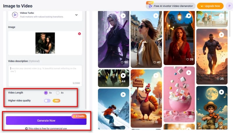 Elevator AI Vidnoz Generate
