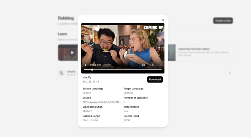 Elevenlabs AI Video Dubbing