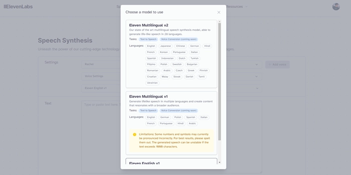 Elevenlabs AI Voice Interface