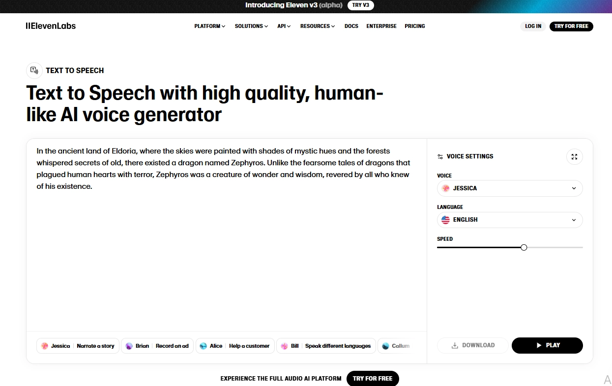 ElevenLabs Text To Speech Tool