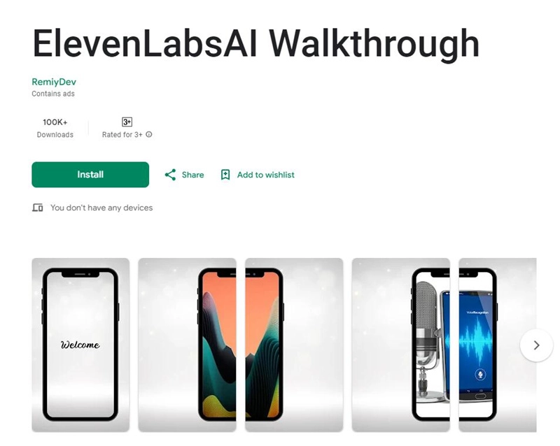 Elevenlabs Walk Through APK Download