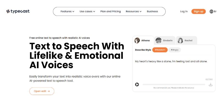 Emotional TTS AI ASMR Voice Generator - Typecast AI