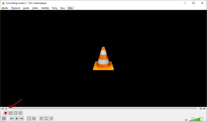 End Windows 10 Screen Recording with VLC