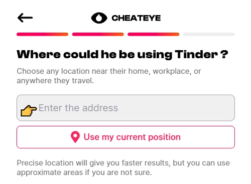 Enter the Adress of Your Partner