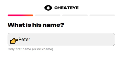 Enter Your Partner's Name on Cheateye AI