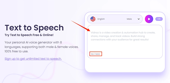Enter Your Scripts to Generate AI Voice