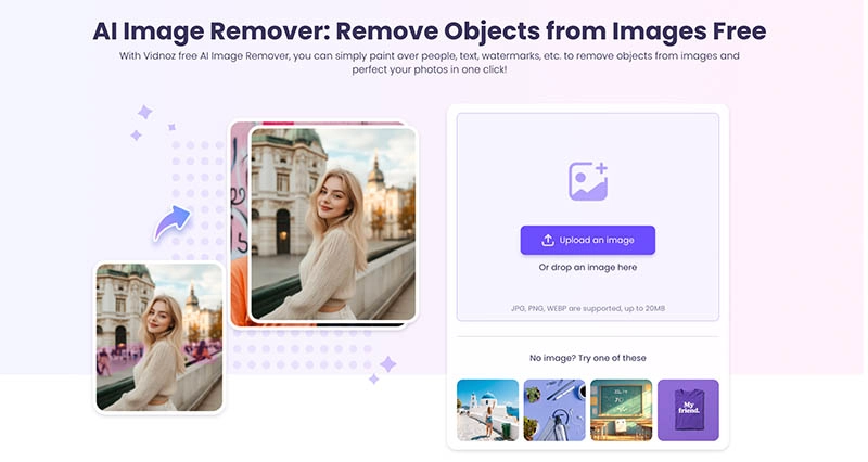 Erase Parts of Image Vidnoz