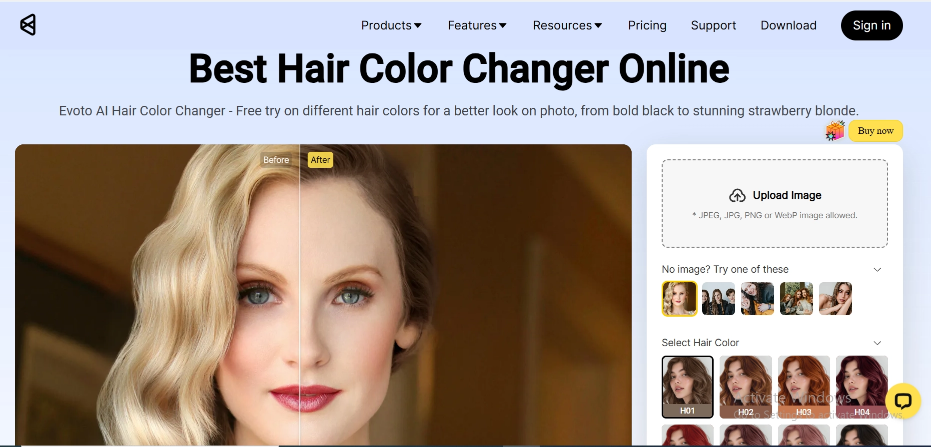 Evoto AI Hair Color Changer