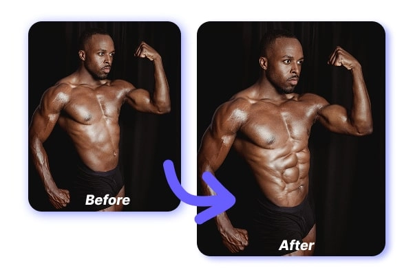 Example 2 AI Six Pack Editing Online