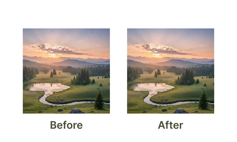 Example 2 Nature Landscape Remove JPEG Artifact