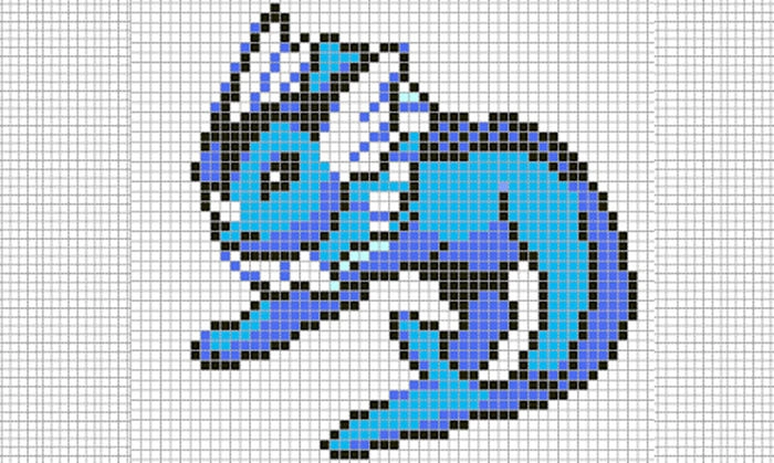 Example of Google Sheets Pixel Art