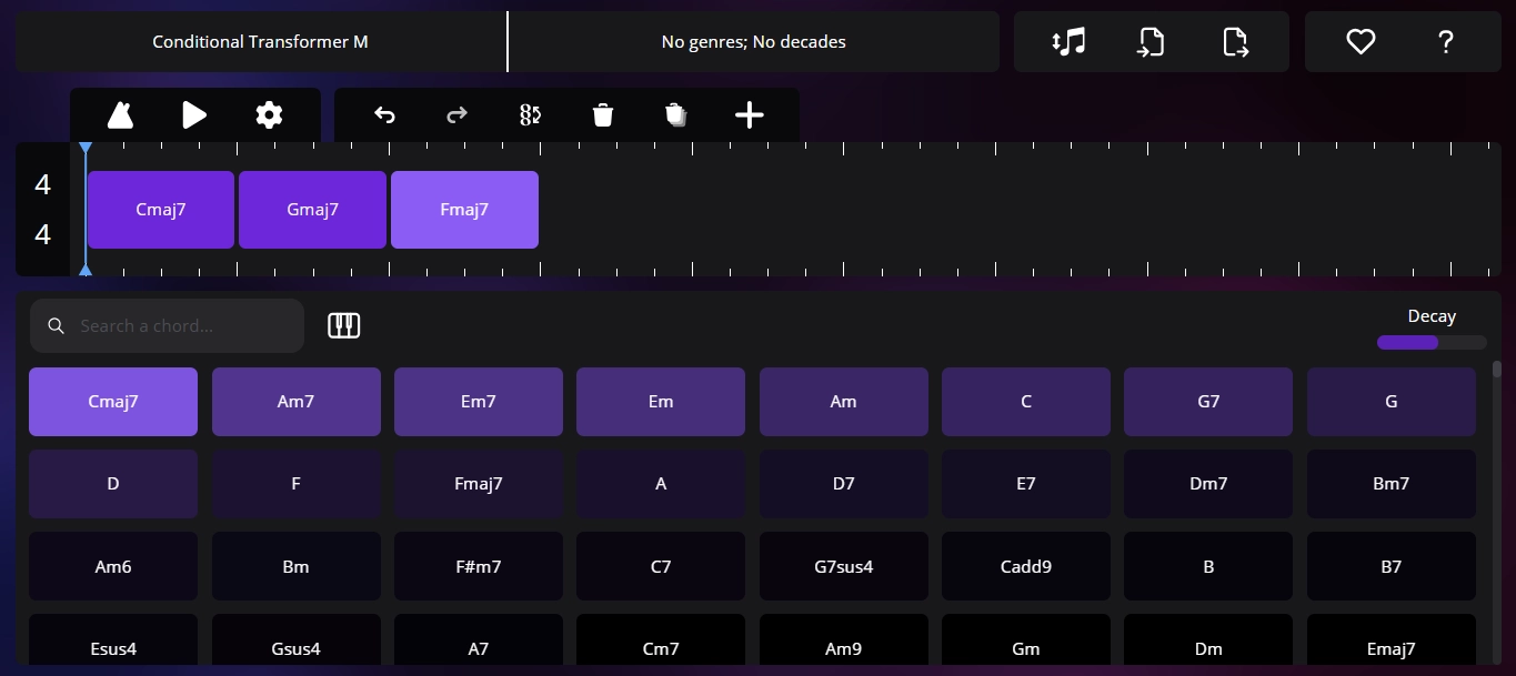 Extend a Key to Full Chord Progression