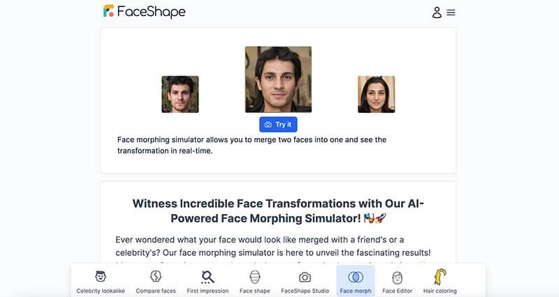 Face Merger FaceShape